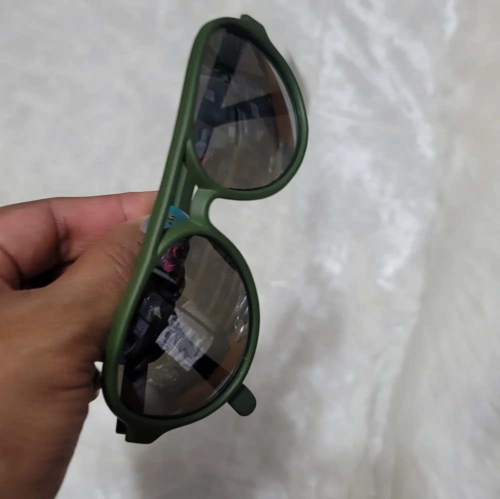 Janie And Jack Green Aviator Boys Sun Glasses